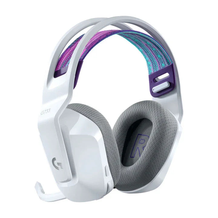 Logitech G733 Lightspeed Wireless RGB Gaming Headset - White - Tashqila Logitech G733 Lightspeed Wireless RGB Gaming Headset - White - Tashqila